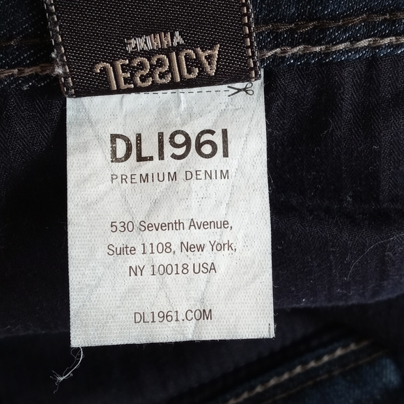 Women's DL1961 Jessica dark wash skinny zip pocket 25 high-end denim - Picture 13 of 15